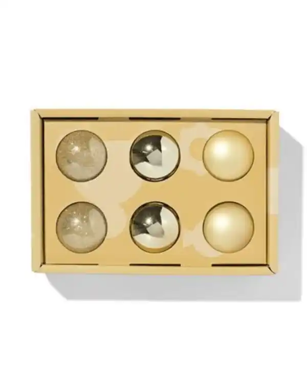 Bild 3 von Weihnachtsbaumkugeln, Gold – 6 Stück