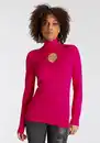 Bild 1 von Bruno Banani Rollkragenpullover mit Hingucker, Rosa