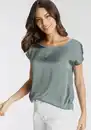 Bild 1 von Laura Scott Shirtbluse aus Satin und Jersey - NEUE KOLLEKTION, Grau|grün