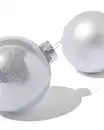 Bild 2 von Set Weihnachtsbaumkugeln, Silber – 6 Stück