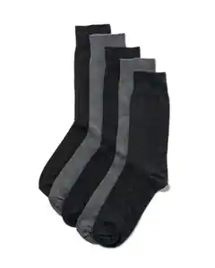 5er-Pack Herren-Socken graumeliert