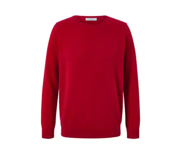 Bild 1 von Cashmere-Pullover mit Rundhalsausschnitt, rot