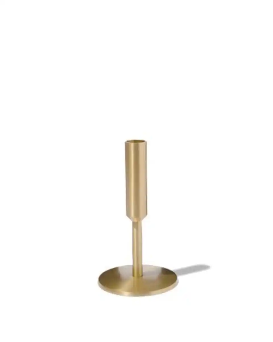 Bild 2 von Kerzenhalter, Ø 9.5 x 16 cm, Metall, golden