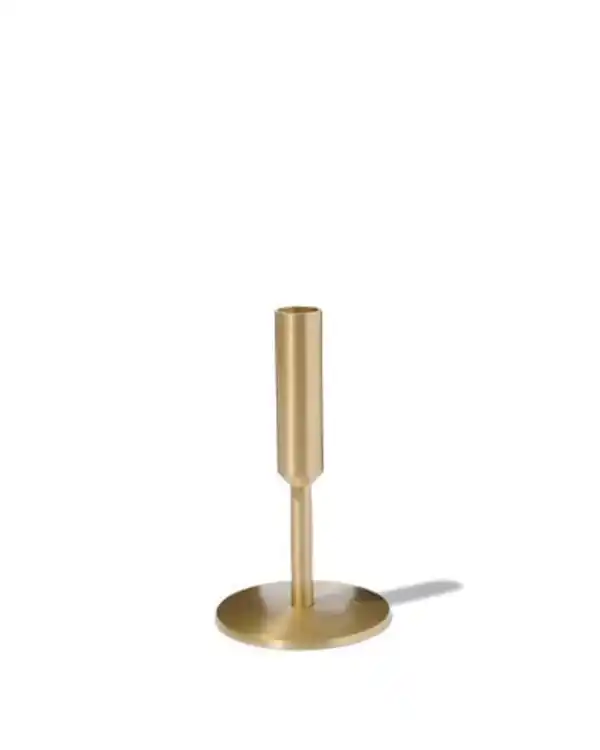 Bild 2 von Kerzenhalter, Ø 9.5 x 16 cm, Metall, golden