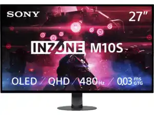 SONY INZONE M10S 27 Zoll OLED 4K Gaming Monitor (0,03 ms Reaktionszeit, 480 Hz), Weiß