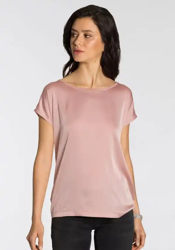 Bild 1 von Laura Scott Shirtbluse aus Satin und Jersey - NEUE KOLLEKTION, Rosa