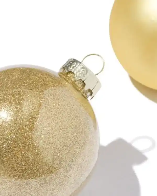 Bild 2 von Weihnachtsbaumkugeln, Gold – 6 Stück