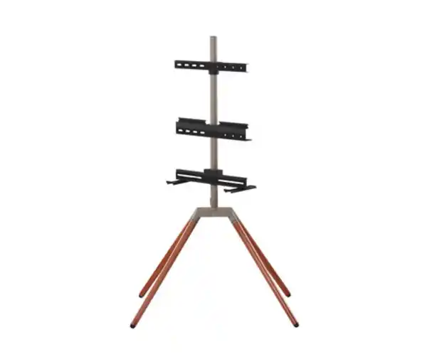 Bild 1 von ONE FOR ALL Universal-TV-Ständer »Quadpod WM7475«, Walnut und Gun-Metal 32"-70"