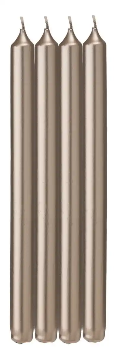 Bild 1 von 4er-Pack lange Haushaltskerzen, Ø 2.2 x 29 cm, champagner