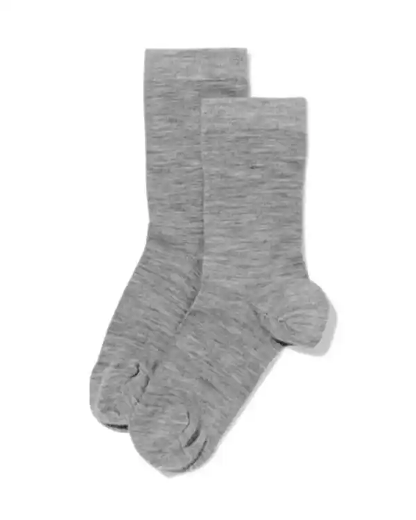 Bild 1 von Herrensocken aus Wolle – 2 Paar graumeliert