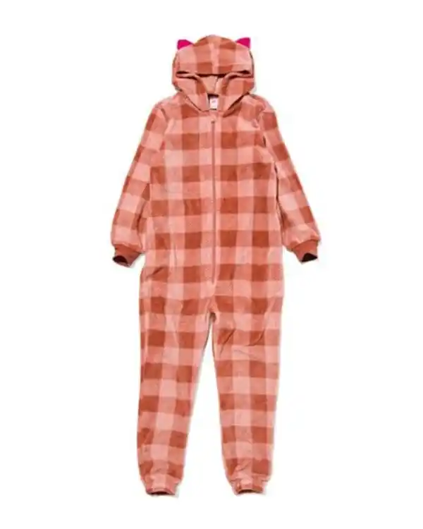 Bild 1 von Kinder-Jumpsuit, kariert rosa