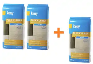 KNAUF Flexkleber Extra - 3 für 2 Aktion
, 
3 x 20 kg