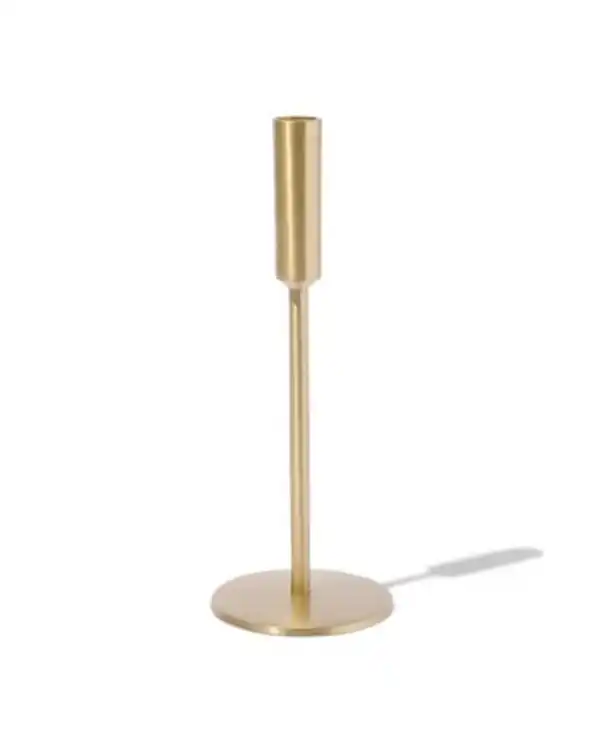 Bild 2 von Kerzenhalter, Ø 10.5 x 26 cm, Metall, golden