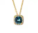 Bild 1 von 375 Gold Kette Topas London Blue