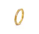 Bild 1 von 925 Silber Ring Octagon, vergoldet