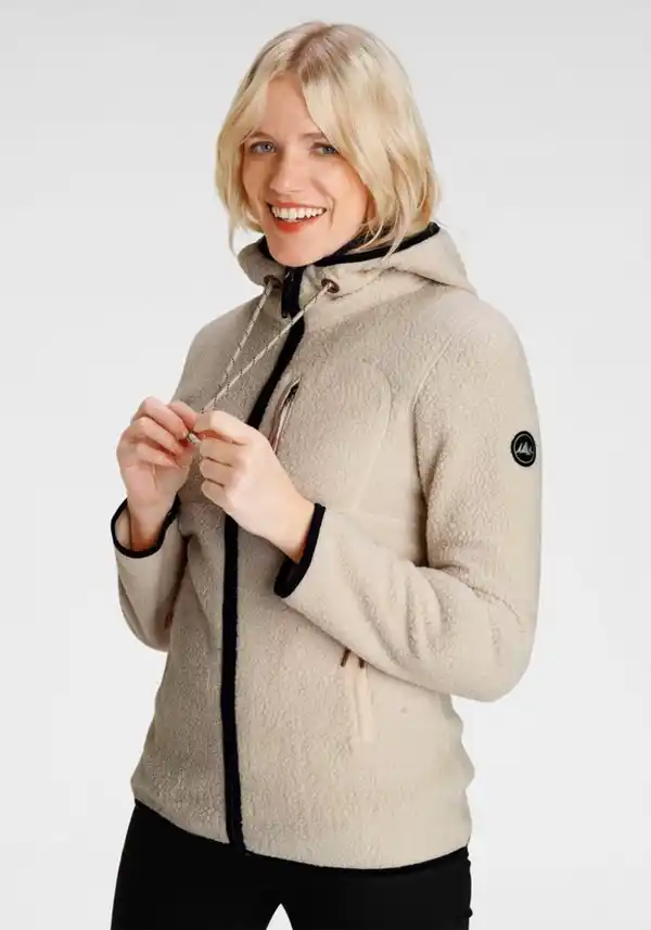 Bild 1 von Polarino Fleecejacke aus Sherpa Fleece, Beige