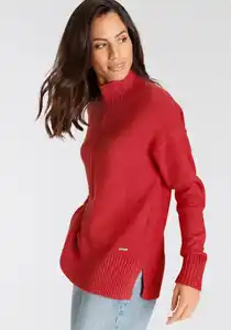 Laura Scott Stehkragenpullover - NEUE KOLLEKTION, Orange|rot