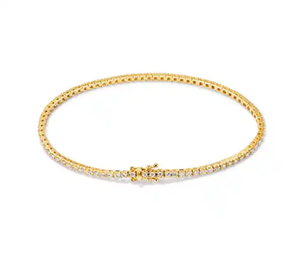 Bild 1 von 585 Gold-Armband mit 81 Brillanten