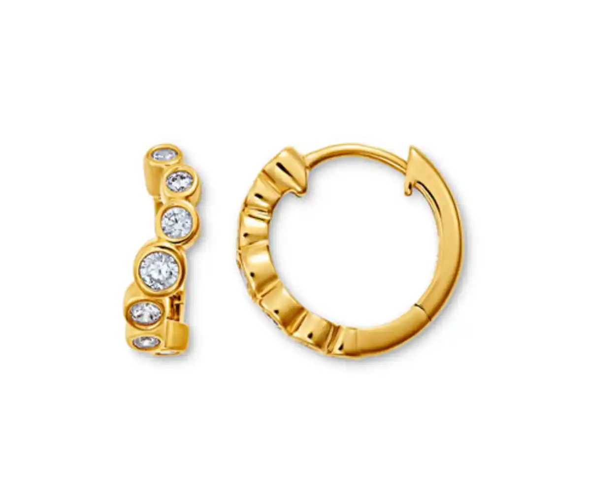 Bild 1 von 925 Silber Creolen Wave