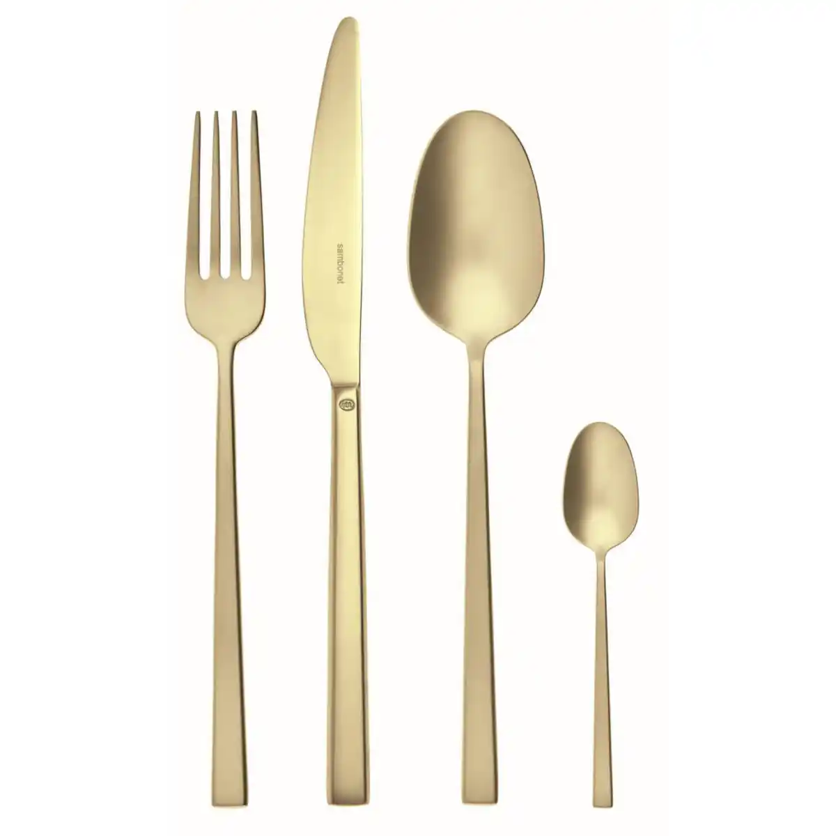 Bild 1 von Sambonet Besteckset Rock Antique, Gold, Metall, 24-teilig, lebensmittelecht, Essen & Trinken, Besteck, Besteck-Sets
