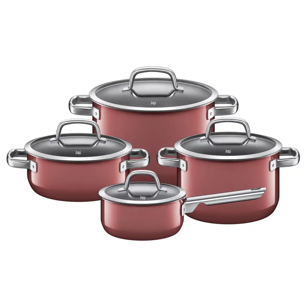 Bild 1 von WMF Kochtopfset Fusiontec, Metall, 4-teilig, 20 cm,24 cm,16 cm, rund, Griffe werden nicht heiß, Kochen, Töpfe, Topfsets