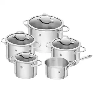 Zwilling Kochtopfset Essence, 5-teilig, 16 cm,20 cm,16 cm, 2 l,3,5 l,6 l,3 l, Kochen, Töpfe, Topfsets