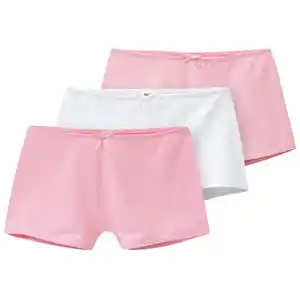 3 Mädchen Pantys im Muster-Mix ROSA / WEISS