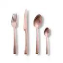 Bild 1 von Echtwerk Besteckset, Bronze, Metall, 16-teilig, ergonomischer Griff, rostfrei, Essen & Trinken, Besteck, Besteck-Sets