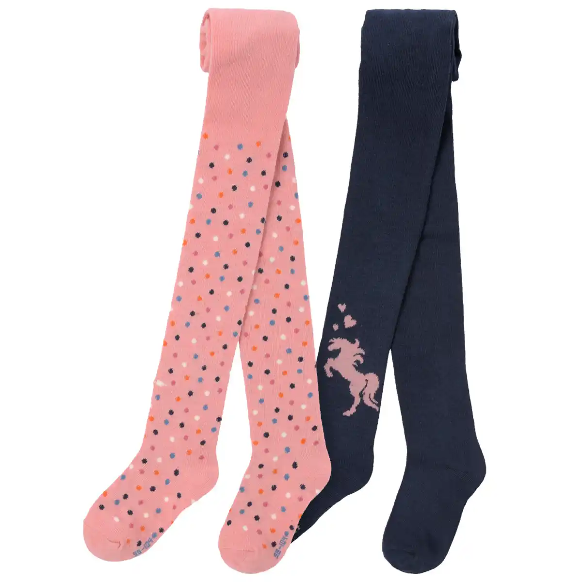 Bild 1 von 2 Mädchen Strumpfhosen im Muster-Mix DUNKELBLAU / ROSA