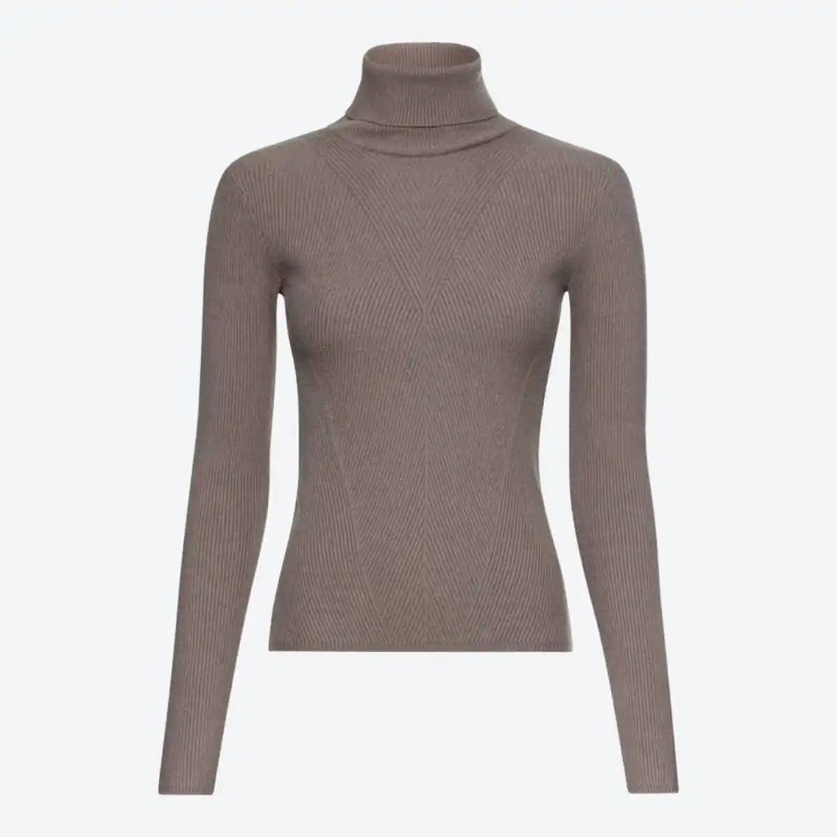 Bild 1 von Damen-Strickpullover mit Rippmuster, Light-brown