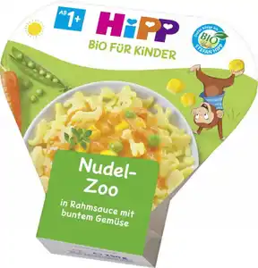 Hipp Nudel-Zoo in Rahmsauce mit buntem Gemüse