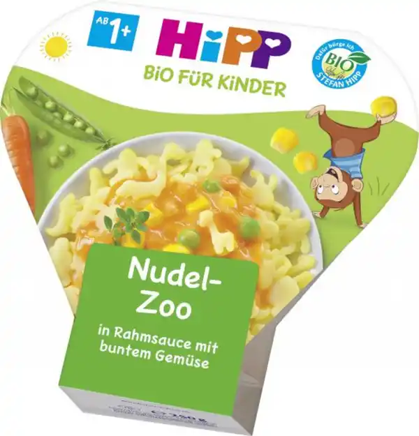 Bild 1 von Hipp Nudel-Zoo in Rahmsauce mit buntem Gemüse