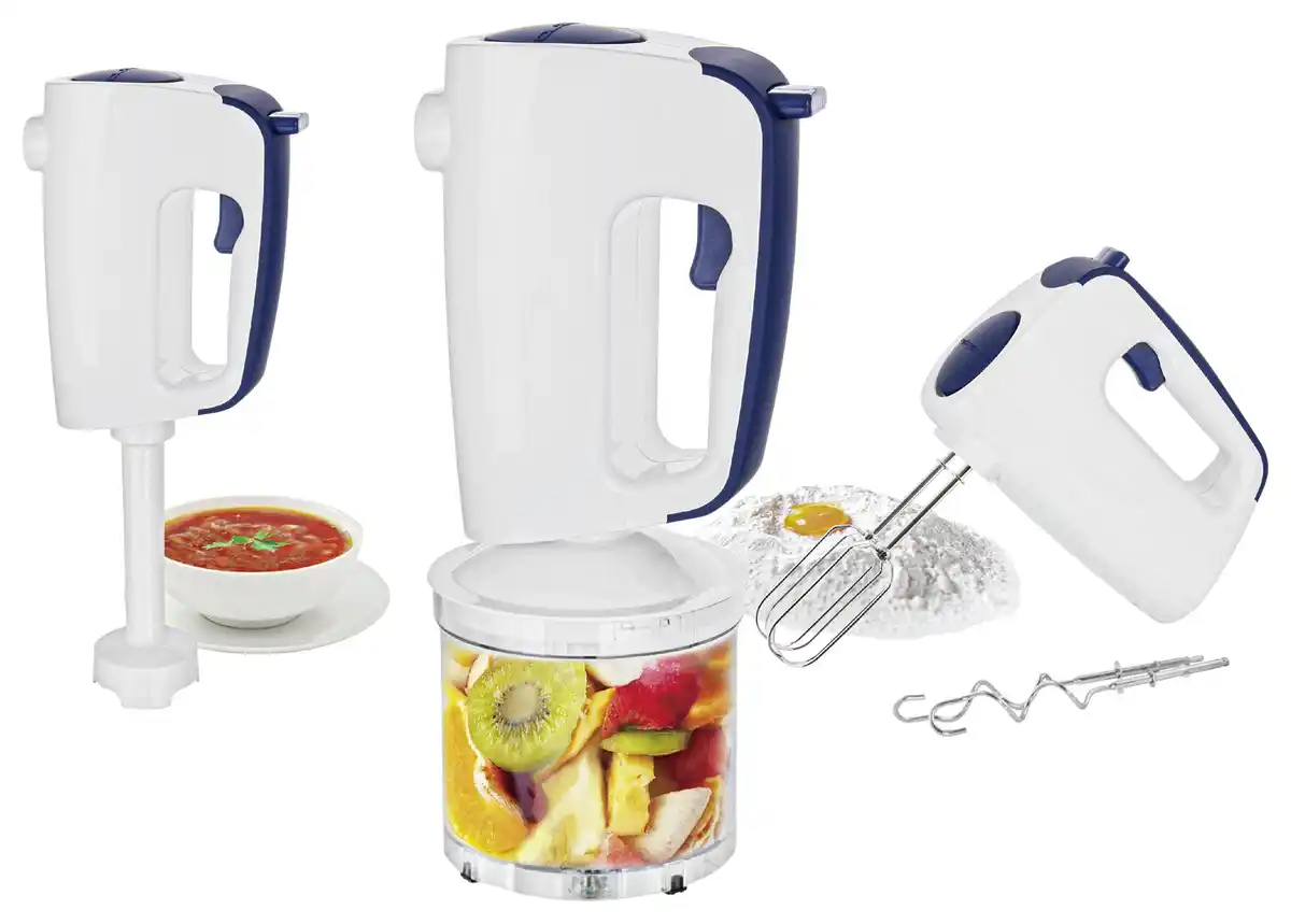 Bild 1 von Handmixer Gerda Grau/Weiß max. 300 Watt, Blau, Weiß