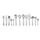 Bild 1 von Echtwerk Besteckset, Silber, Metall, 68-teilig, ergonomischer Griff, rostfrei, lebensmittelecht, Essen & Trinken, Besteck, Besteck-Sets