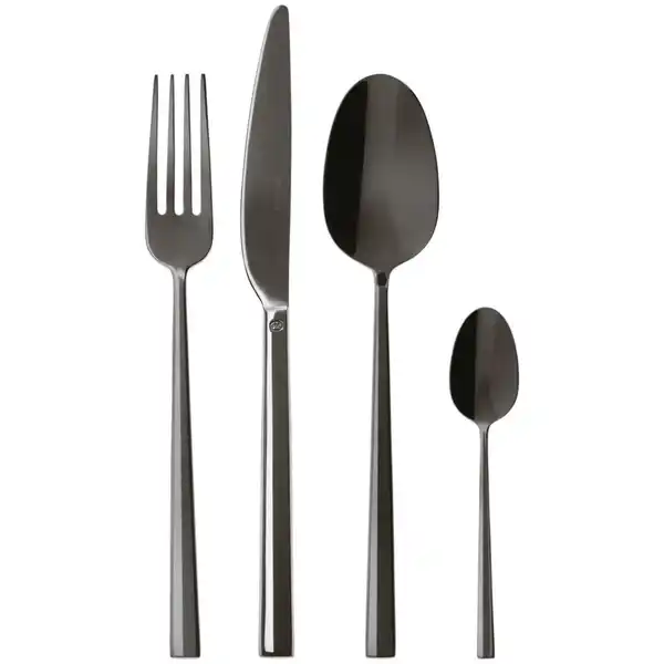 Bild 1 von Sambonet Besteckset, Schwarz, Metall, 24-teilig, DIN EN ISO 14001, DIN EN ISO 50001, DIN EN ISO 9001, Essen & Trinken, Besteck, Besteck-Sets