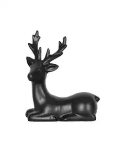 Deko-Hirsch Weihnachten verschiedene Ausführungen, schwarz matt