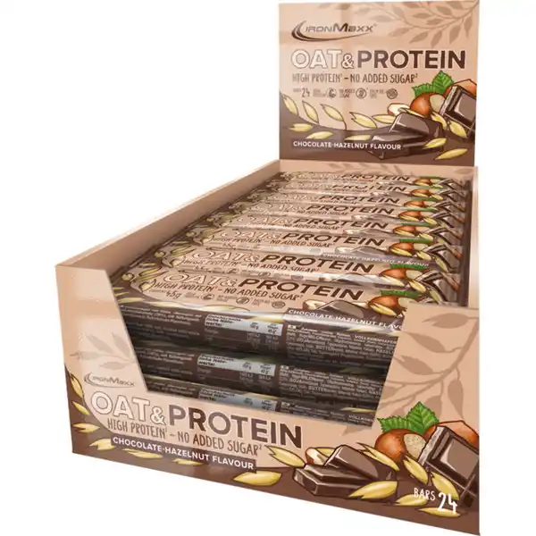 Bild 1 von IronMaxx Oat & Proteinriegel Chocolate-Hazelnut, 24er Pack