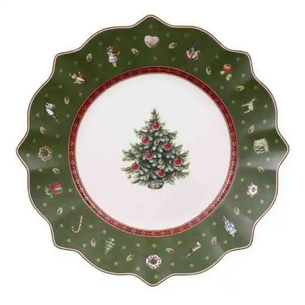 Bild 1 von Villeroy & Boch Frühstücksteller Toy`s Delight, Grün, Keramik, Weihnachten, rund, Essen & Trinken, Geschirr, Teller, Kuchenteller