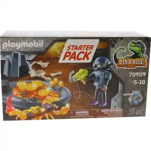 Playmobil Dino Rise Starter Pack Kampf gegen den Feu­ers­kor­pi­on