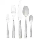 Bild 1 von Novel Besteckset, Edelstahl, Metall, 30-teilig, Lfgb, rostfrei, lebensmittelecht, Essen & Trinken, Besteck, Besteck-Sets