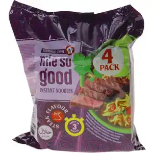 Tummie Time Mie So Good Instant Noodles Steak, 4er Pack