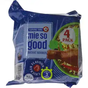 Tummie Time Mie So Good Instant Noodles Chicken, 4er Pack