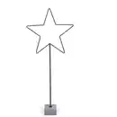 Bild 1 von X-Mas Dekostern, Schwarz, Metall, Stein, Stern, Stern, 135 cm, zum Stellen, Dekoration, Weihnachtsdekoration, Winterdeko