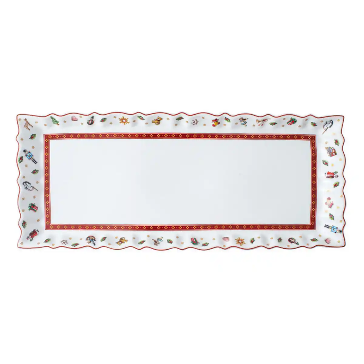 Bild 1 von Villeroy & Boch Tortenteller Toy´s Delight, Rot, Weiß, Keramik, Weihnachten, 39x16 cm, Essen & Trinken, Geschirr, Teller, Kuchenteller