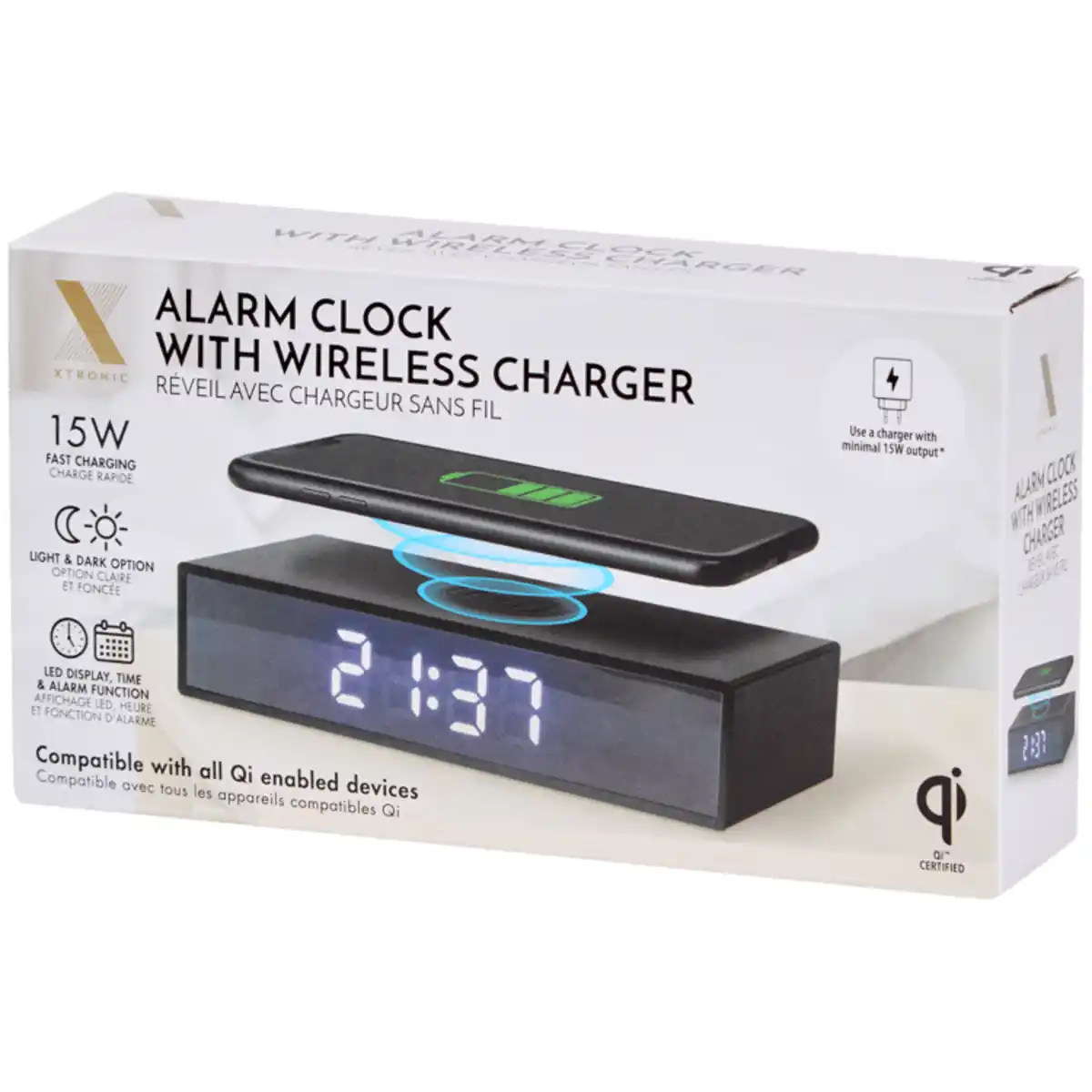 Bild 4 von Xtronic Wecker mit Qi-Ladegerät