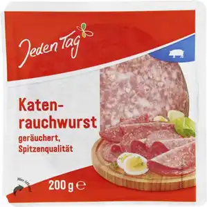 Jeden Tag Katenrauchwurst geräuchert