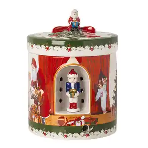 Villeroy & Boch Dekospieluhr Christmas Toy`s, Mehrfarbig, Keramik, 16 cm, Dekoration, Weihnachtsdekoration, Winterdeko