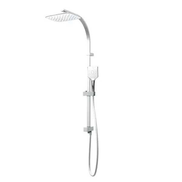 Bild 1 von Schulte Duschsystem 'DuschMaster Rain II Square White Style' mit Umsteller, eckig, 102 cm