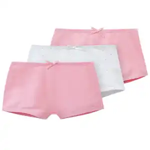 3 Mädchen Pantys im Muster-Mix ROSA / WEISS