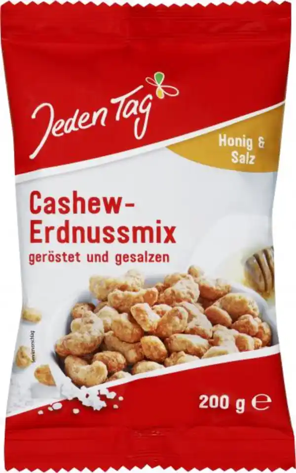 Bild 1 von Jeden Tag Cashew-Erdnuss-Mix Honig & Salz